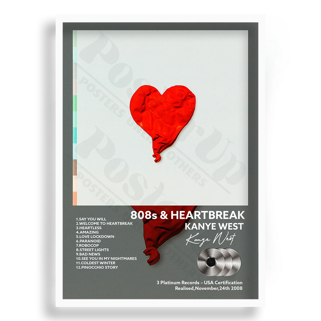 808 & HeartBreak Kanye West | PosterUp PosterUp