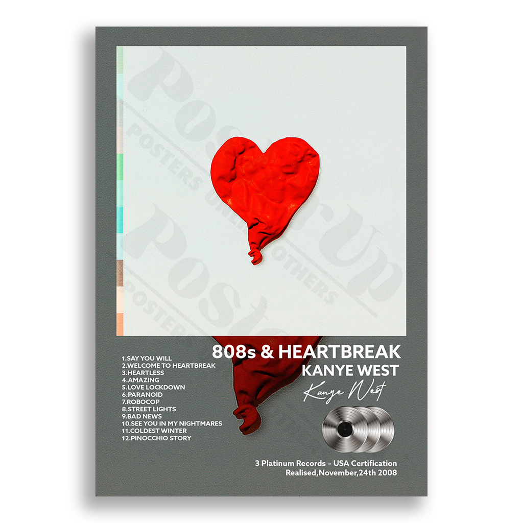 808 & HeartBreak Kanye West | PosterUp PosterUp