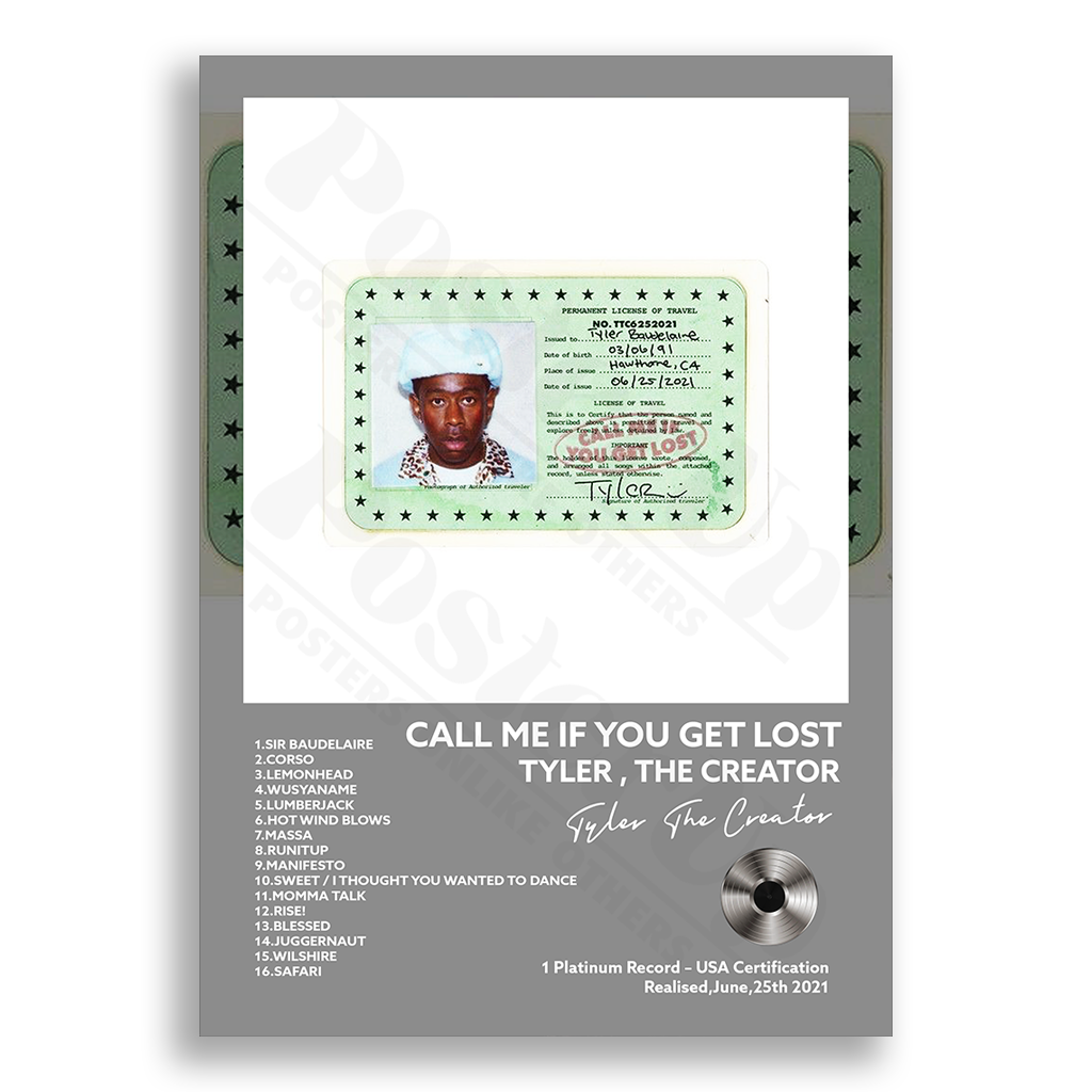 Call Me If You Get Lost Tyler, The Crator | PosterUp PosterUp