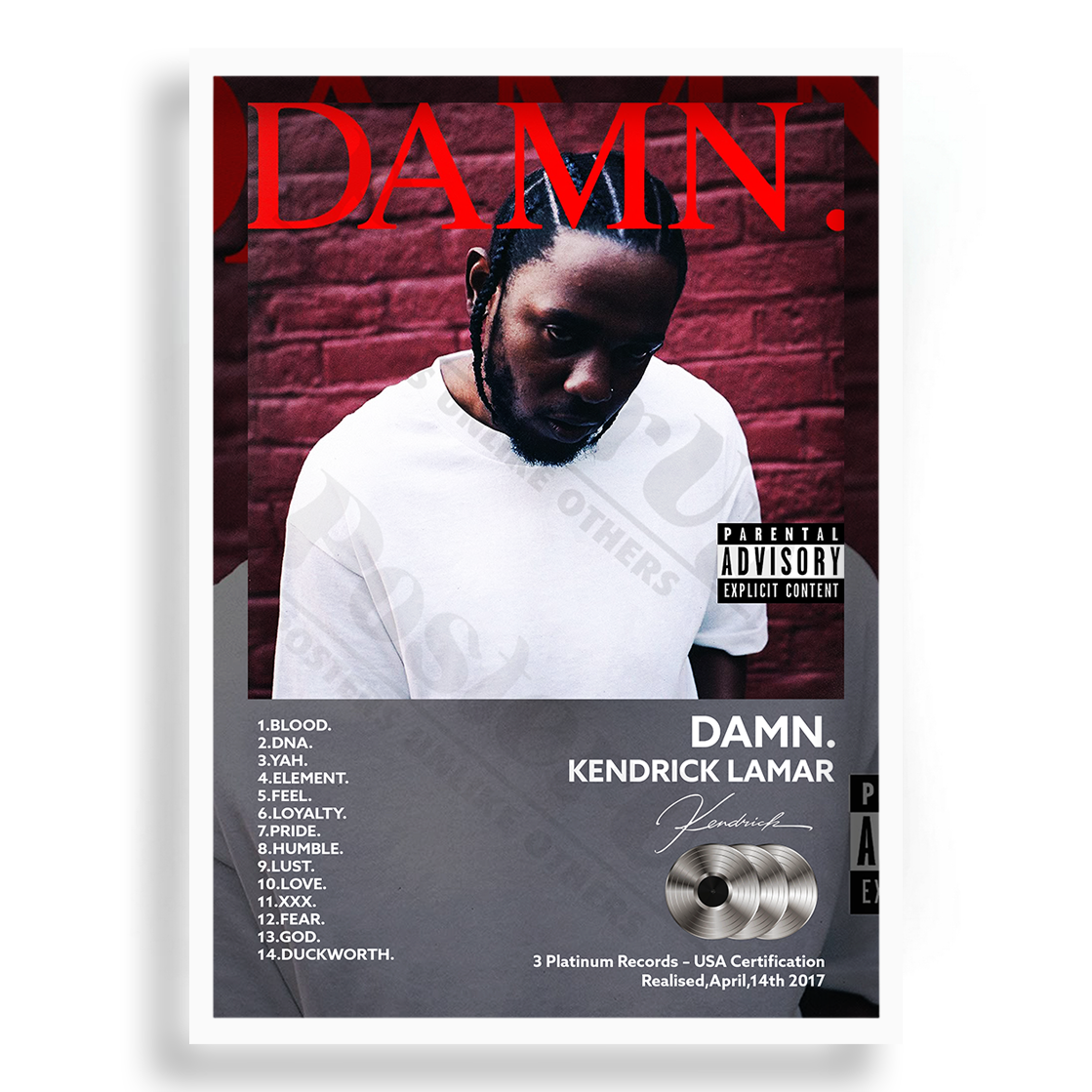 DAMN. Kendrick Lamar | PosterUp PosterUp