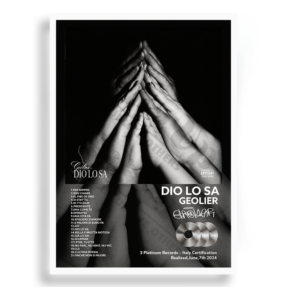 Dio Lo Sa Geolier | PosterUp PosterUp