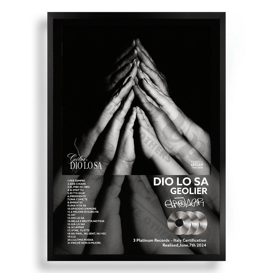 Dio Lo Sa Geolier | PosterUp PosterUp