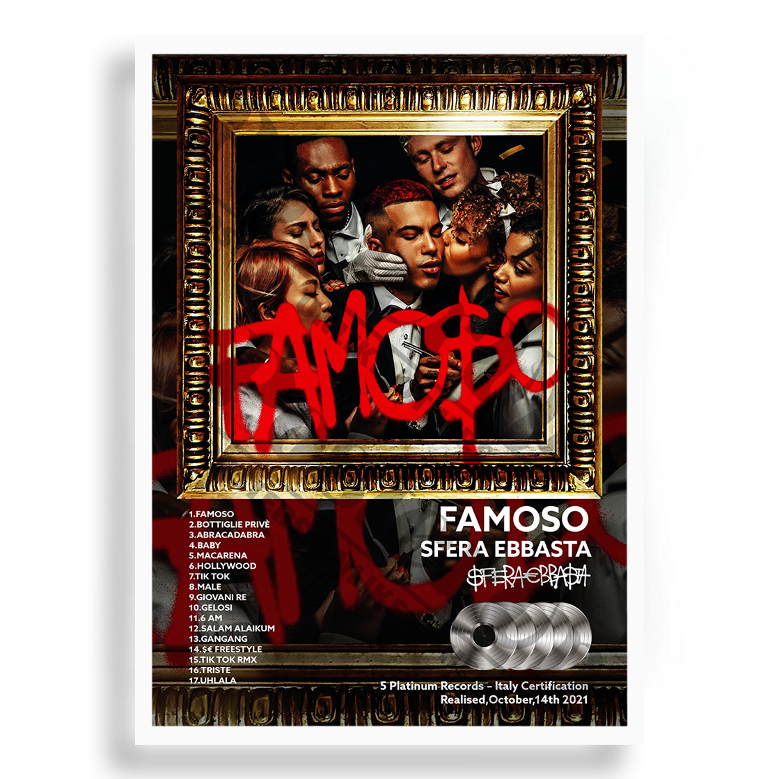 Famoso Sfera Ebbasta | PosterUp PosterUp