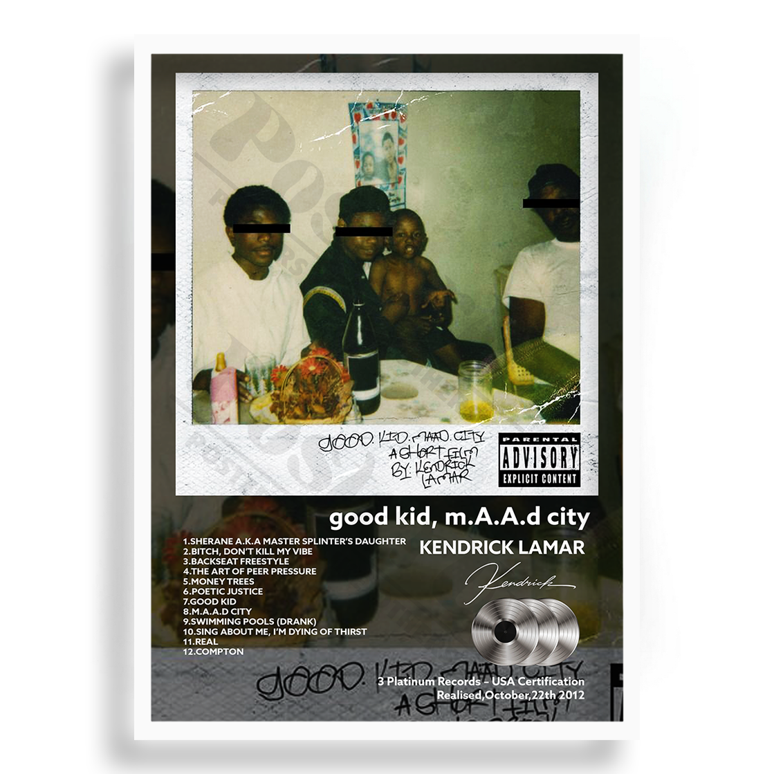 good kid, m.A.A.d city Kendrick Lamar | PosterUp PosterUp
