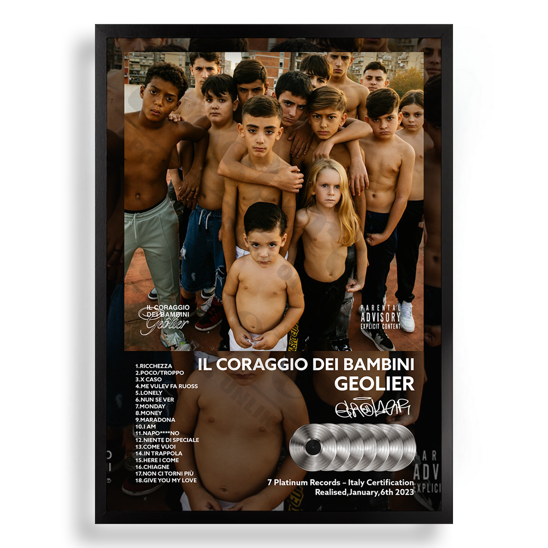 Il Coraggio dei Bambini Geolier | PosterUp PosterUp