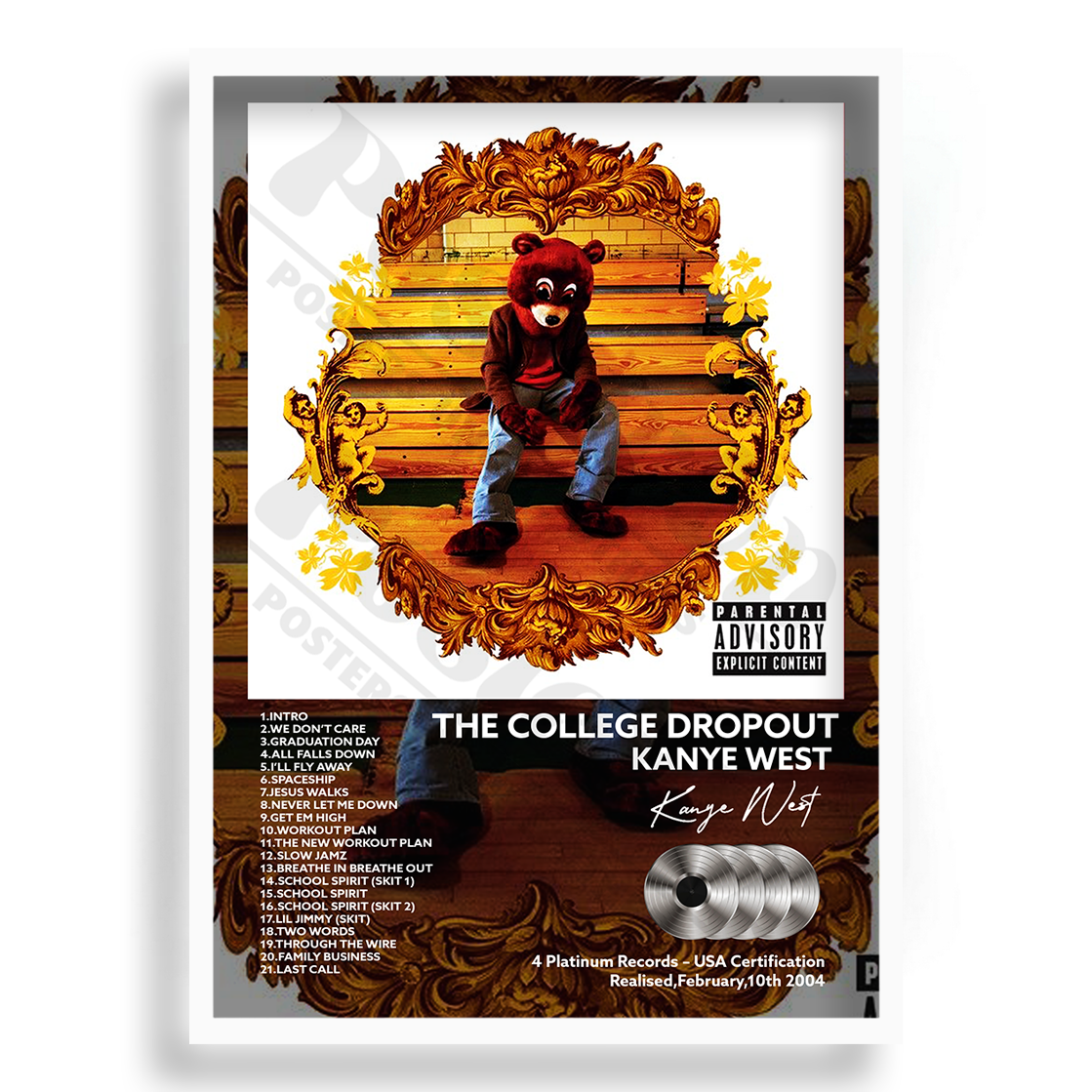 The College Dropout Kanye West | PosterUp PosterUp