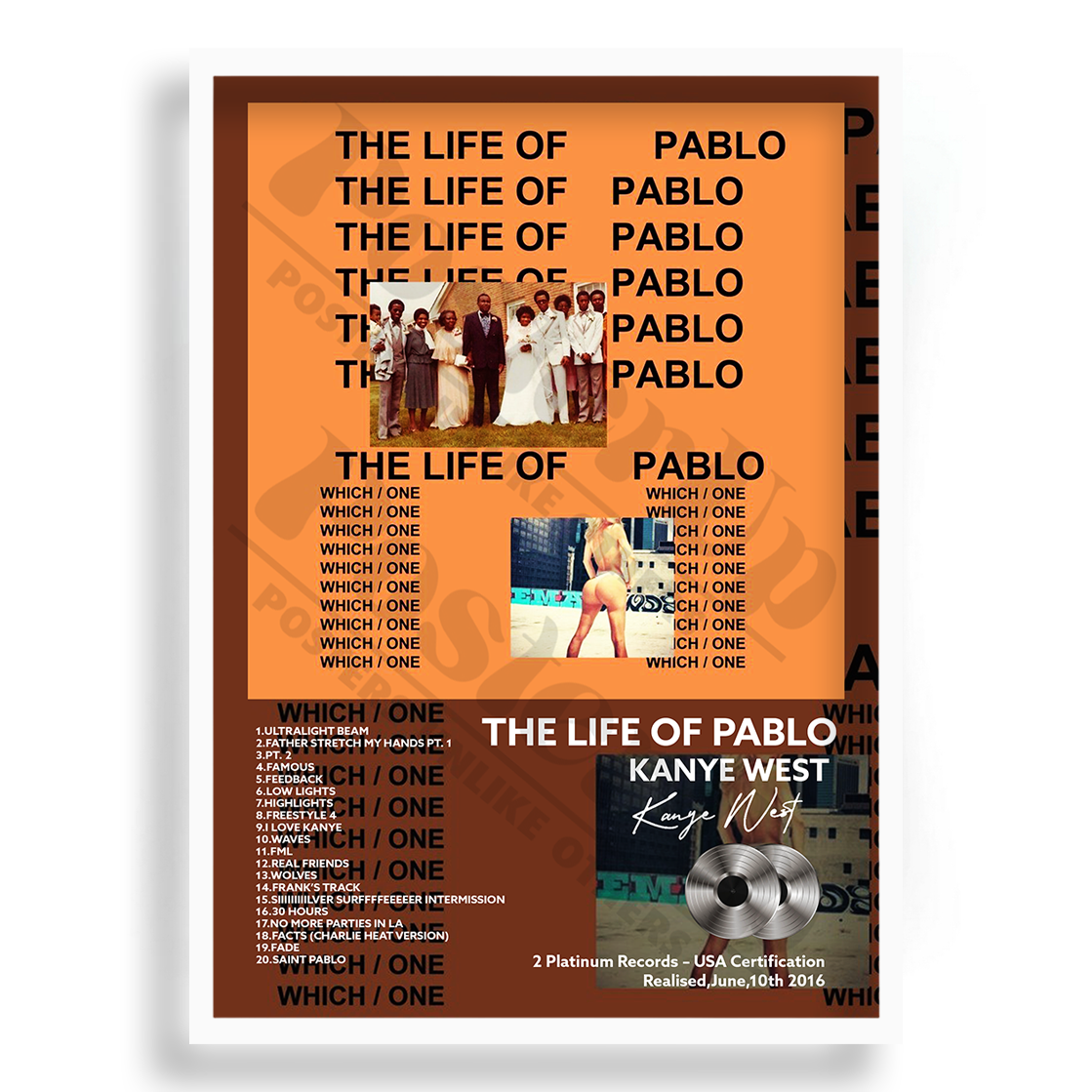 The Life Of Pablo Kanye West | PosterUp PosterUp