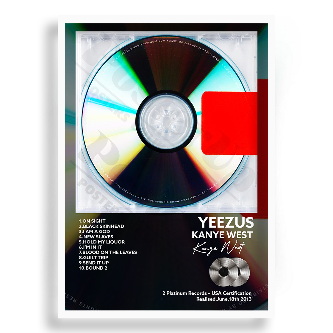 Yeezus Kanye West | PosterUp PosterUp
